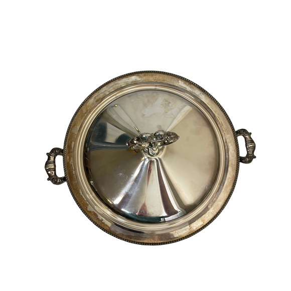 Vtg. Homan Silverplated Casserole Dish With Lid & Handles 555 Special Metal - Picture 2 of 12